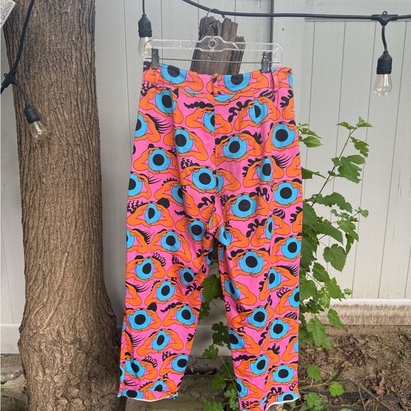 Nooworks Pink and Blue Psychedelic Eyes Pants - Picture 4 of 5